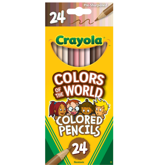 Lápices de colores Crayola Colors of the World , 24 unidades