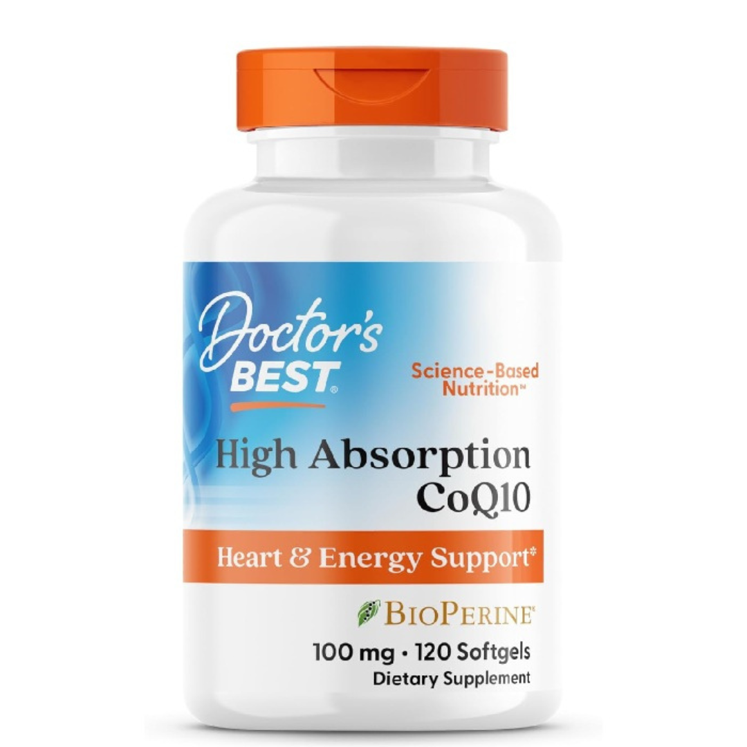 Doctor Best - CoQ10 100mg alta absorción con BioPerine, 120 capsulas