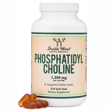 Double Wood , Phosphatidyl Cholina 1200mg (Fosfatidilcolina) - 210 capsulas