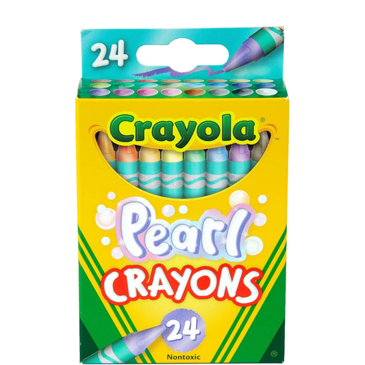 Crayola Crayones de perlas, colores nacarados, 24 unidades