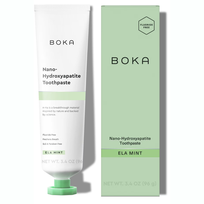 Boka Pasta dental con Probioticis y  Nano Hydroxyapatite sin Fluor Dental  Citrus Mint 96 gr.