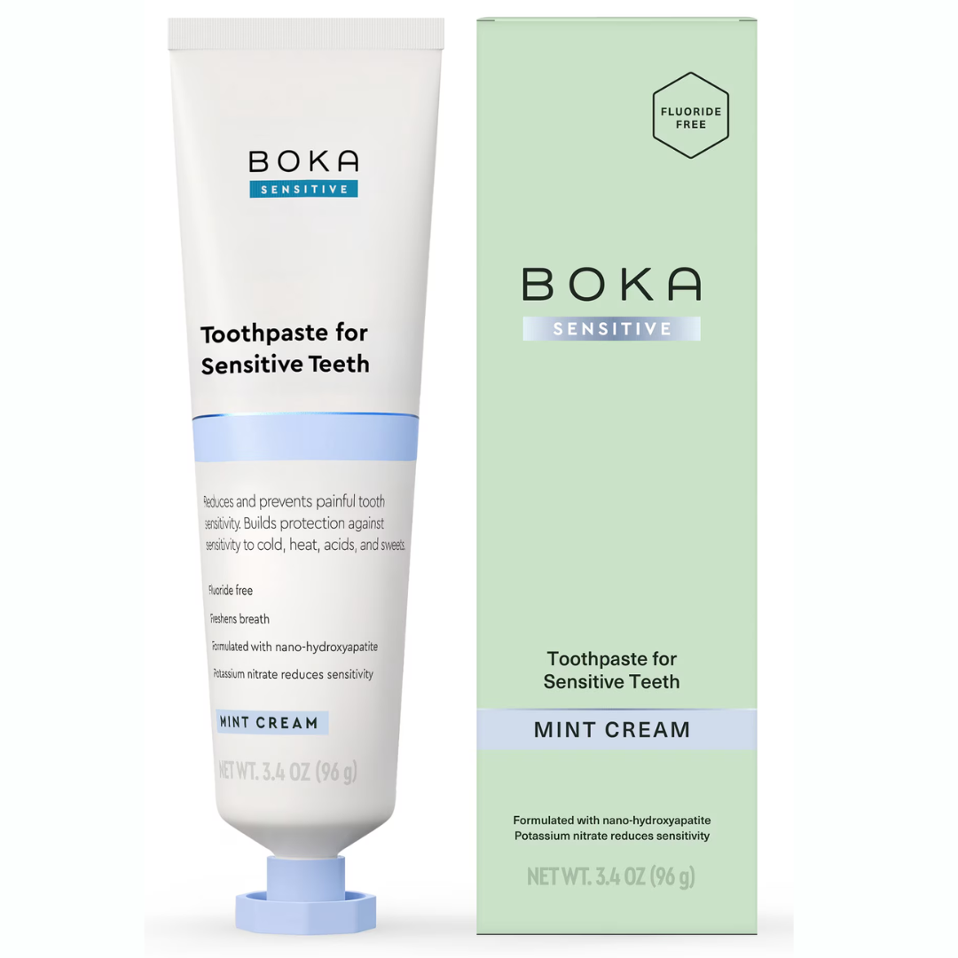Boka Pasta dental con Probioticis y  Nano Hydroxyapatite sin Fluor Dental  Citrus Mint 96 gr.