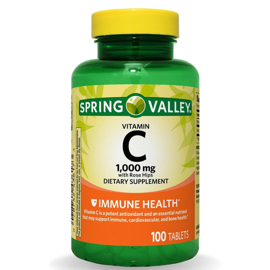Spring Valley Vitamina C 1000 mg 100 Tabletas