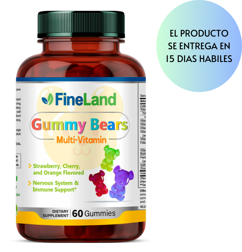 Multivitaminico para niños Fineland , 60 gummies