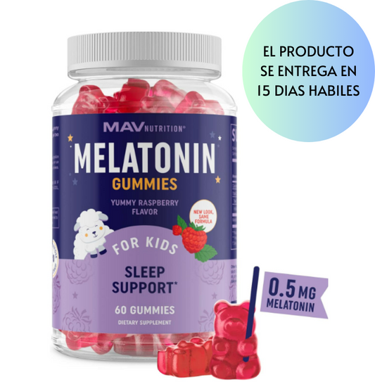 Melatonina para niños 0.5mg , 60 gomitas - MAV Nutrition