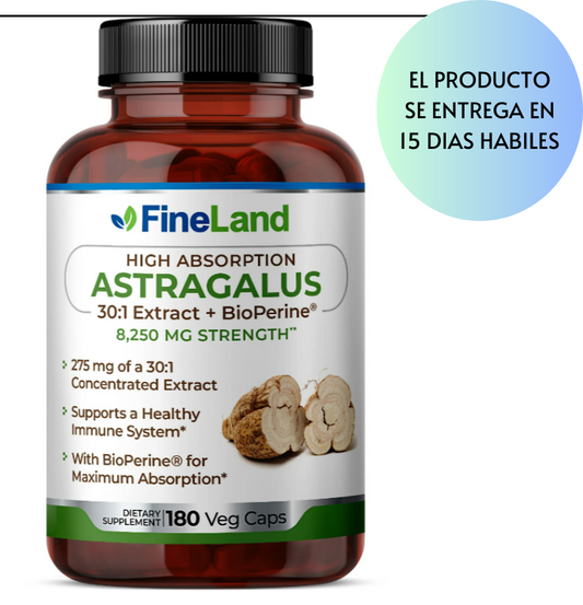 Astragalus 30:1 extract + bioperine FineLand - 180 capsulas