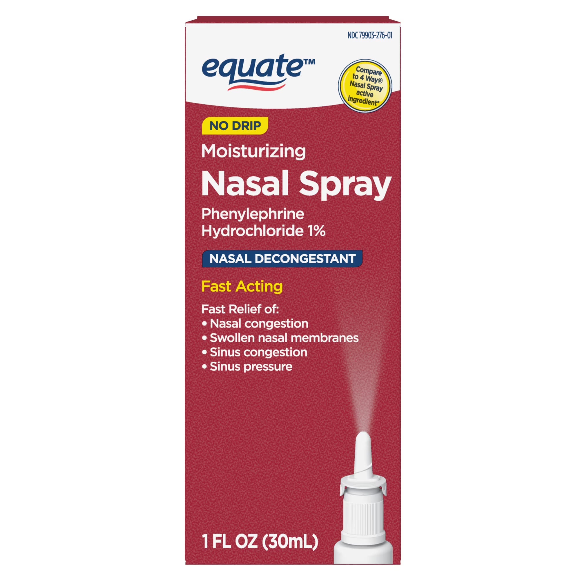 Equate - No Drip Moisturizing Nasal Spray descongestionante nasal - 30 ...