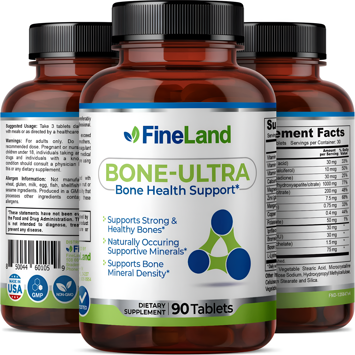 Bone - Ultra Fineland, 90 tabletas