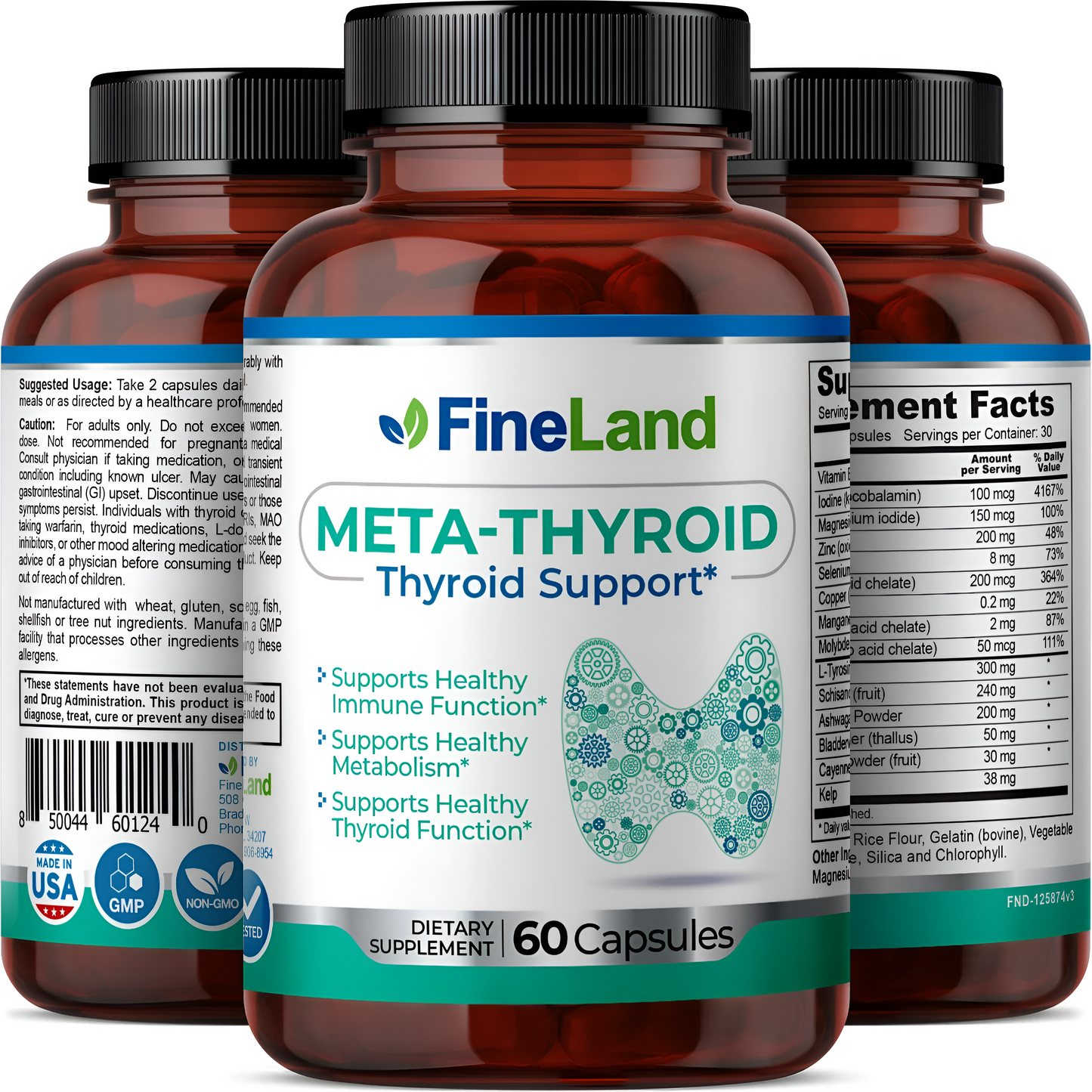 Meta-Thyroid 60 capsulas - FineLand