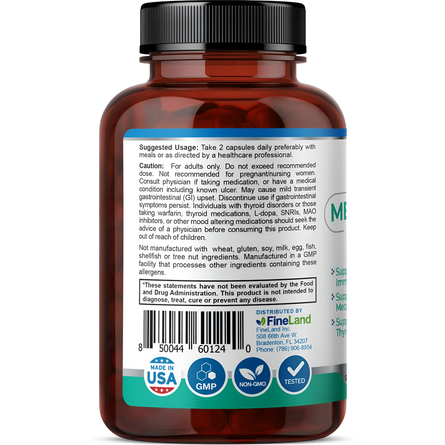Fineland , Meta-Thyroid - 60 capsulas