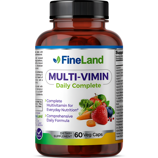 Multi-vimin, multivitamina Diaria completa - Fineland , 60 caps vegetales