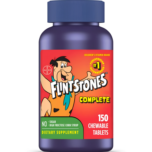 Flintstones Complete - Multivitaminico para Niños 150 Tabletas Masticables