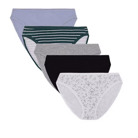 Pack de 5 bikinis elásticos de algodón orgánico GapBody para mujer TALLA S/M/L
