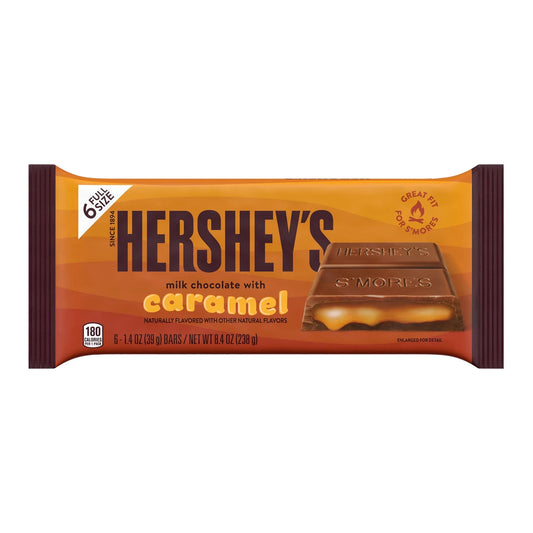 HERSHEY'S Milk Chocolate con barra de caramelo, 238gr