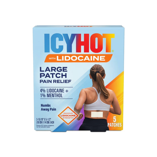 Icy Hot Max Strength Lidocaine Plus 5 parches