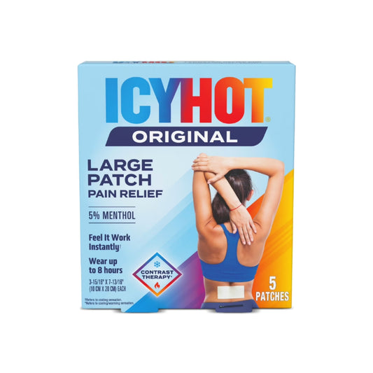 Icy Hot Parche original para aliviar el dolor 5 parches