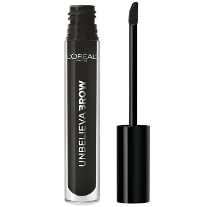 L'Oreal Paris Unbelieva-Brow Longwear Gel para cejas tintado resistente al agua, negro