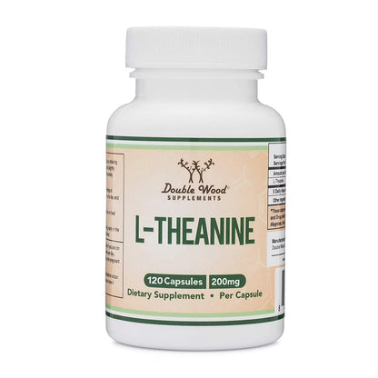 Double Wood Supplements L-Theanine 200 mg, 120 cápsulas