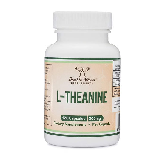 Double Wood Supplements L-Theanine 200 mg, 120 cápsulas