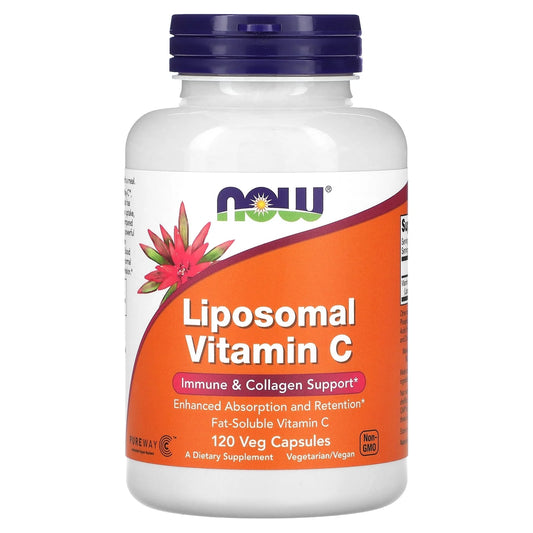 Vitamina C  Liposomal Now, 120 Capsulas