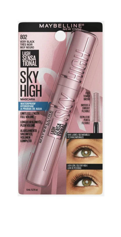 Maybelline Lash Sensational Sky High 802 - A prueba de agua.