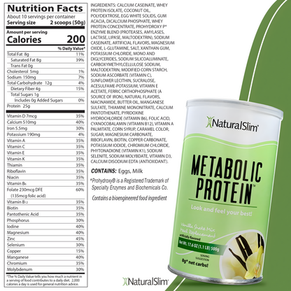 Natural Slim - METABOLIC PROTEIN 500gr