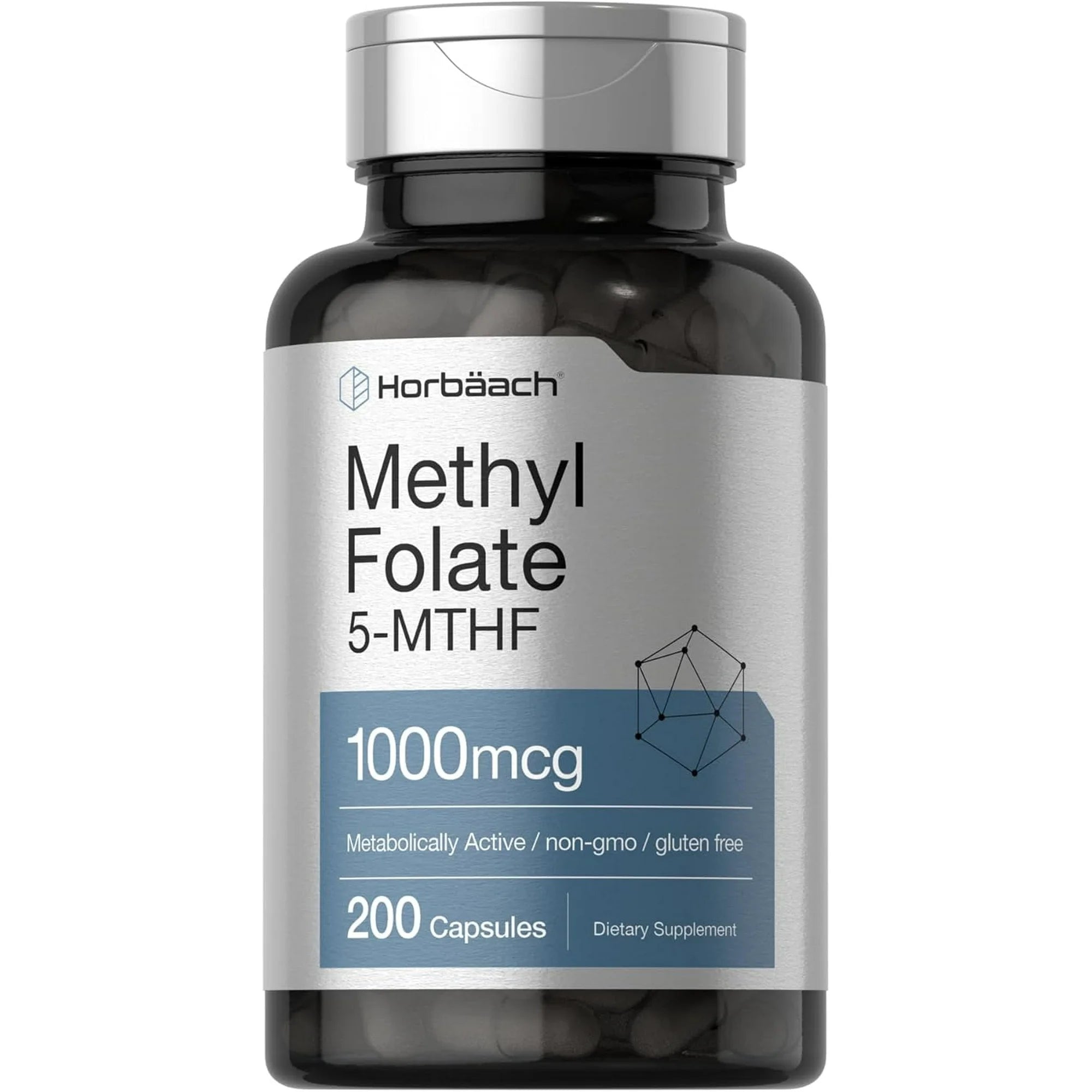Horbaach - Methyl Folate , 5MTHF 1000mcg - Folato de metilo, 5MTHF 100 ...
