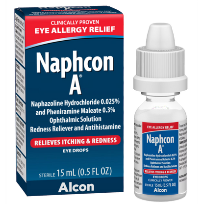 Naphcon A - Gotas oftálmicas antihistamínicas para el alivio de la alergia ocular, 15ml