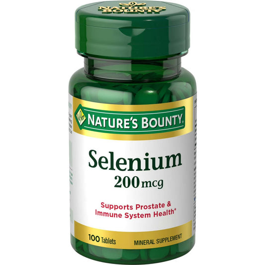 Nature's Bounty Selenio 200 mcg, 100 Tabletas