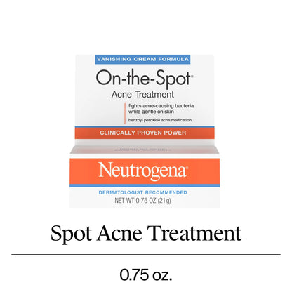 Tratamiento para el acné Neutrogena On-The-Spot con peróxido de benzoilo, 21g