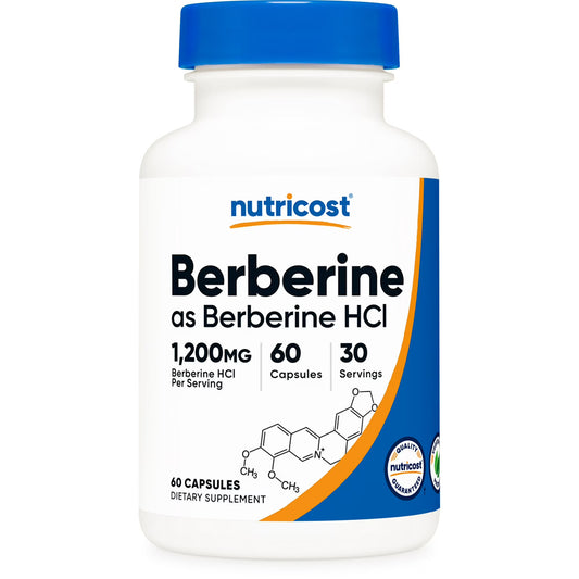 Nutricost - Berberine as Berberine HCI 1,200mg, 60 capsulas