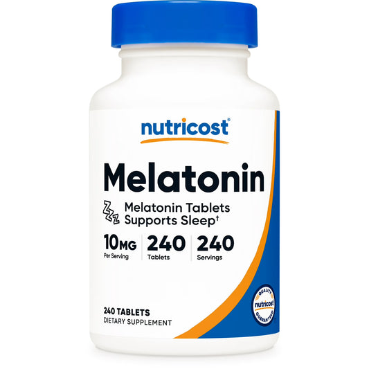 Melatonina 10 mg   Nutricost 240 Tabletas
