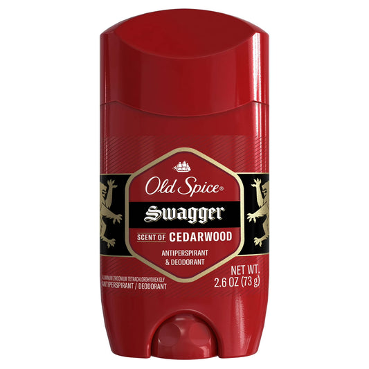 Desodorante antitranspirante Old Spice para hombre, barra sólida invisible, Swagger, 73gr
