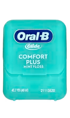 Hilo dental Oral B Glide todo en uno, sabor menta, 40 metros.