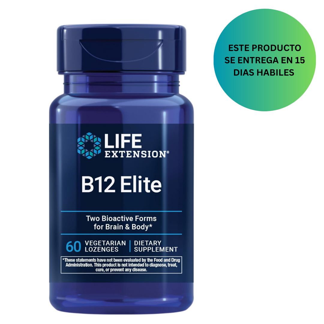 Life Extension B12 Elite, 60 Pastillas