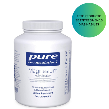 Pure Encapsulations Magnesio Glicinato, 360 capsulas