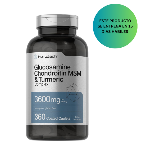 Horbäach Glucosamina condroitina MSM | 3600 mg | 360 comprimidos