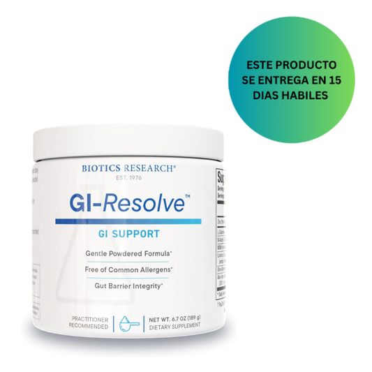 BIOTICS RESEARCH GI Resolve Fórmula avanzada de L-glutamina en polvo, 189gr