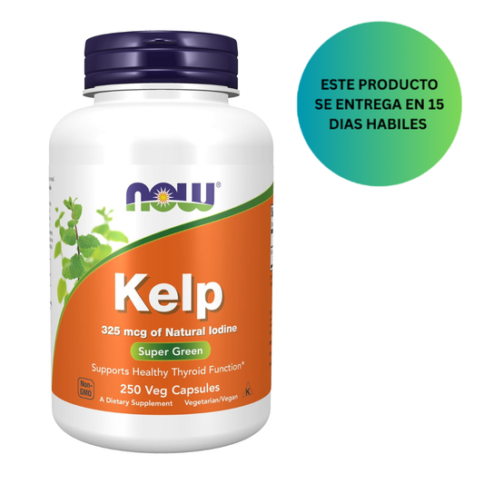 Now Foods, Kelp, 325 mcg de Yodo Natural, 250 Cápsulas