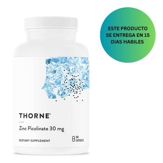 Thorne Research - Picolinato de zinc 30mg 180 cápsulas