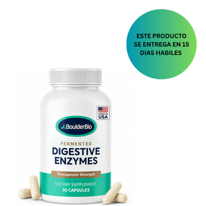 BoulerBio, Enzimas digestivas | 40,000 USP Lipase - Fórmula de reemplazo de enzimas pancreáticas, 90 Capsulas