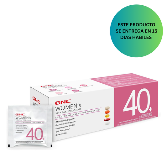 GNC Vitapak para mujeres 40+, paquete multivitamínico 5 en 1, 30 porciones