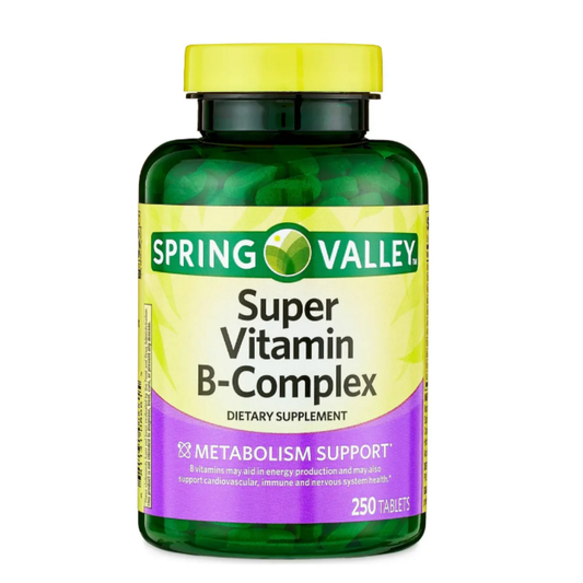 Super Vitamin B complex - Spring Valley - 250 Tabletas