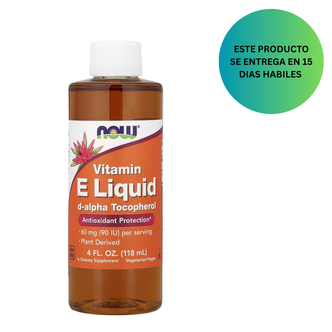 NOW Foods, Vitamina E líquida, D-alfa tocoferol, 118 ml