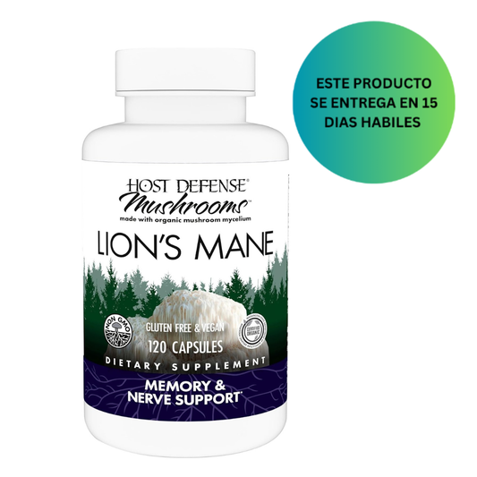 Host Defense Mushrooms Lion's Mane, 120 Capsulas