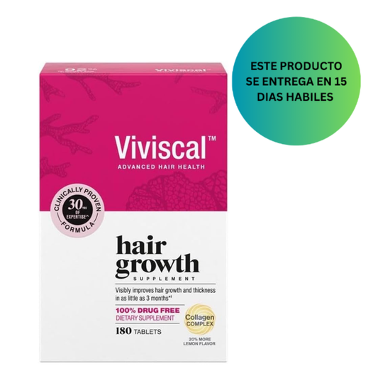 Viviscal Suplementos para el crecimiento del cabello para mujeres, 180 Tabletas