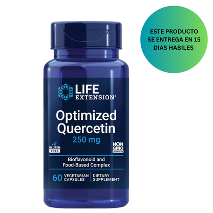 Life Extension Quercetina optimizada de 250 mg, 60 cápsulas vegetarianas