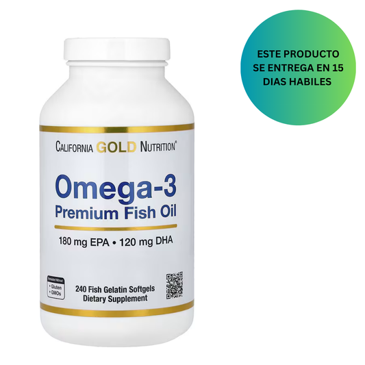California Gold Nutrition, Omega-3, Premium Fish Oil, 240 Softgels