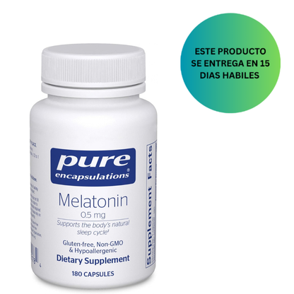 Pure Encapsulations Melatonina 0.5 mg – 180 cápsulas