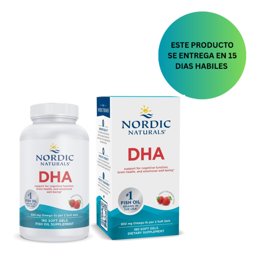 Nordic Naturals Suplemento de DHA, 830 mg 180 softgles